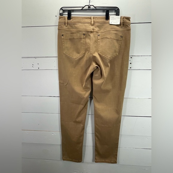 NWT J.Jill Slim Ankle Pants in Light Camel Size 10 - Picture 3 of 8